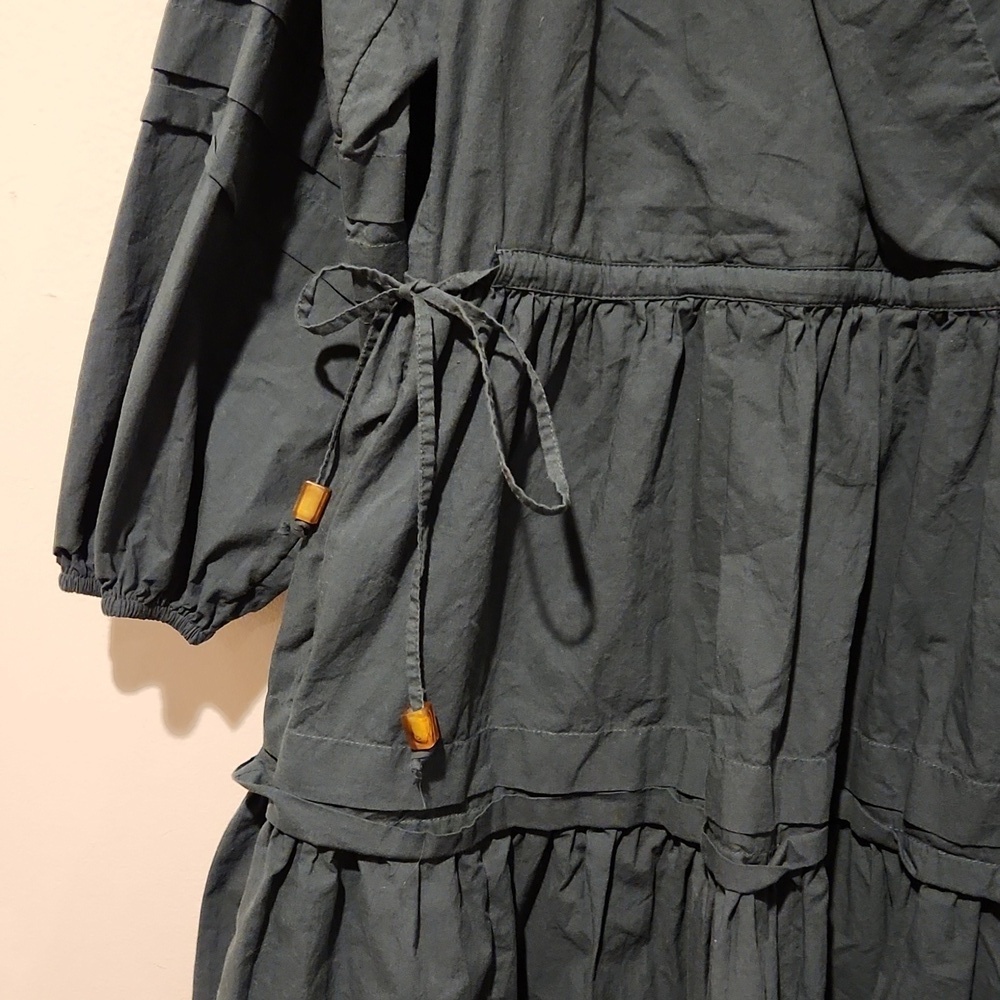 ❤️ MADEWELL CRINKLE POPLIN WRAP MINI DRESS, XXS - Picture 6 of 14